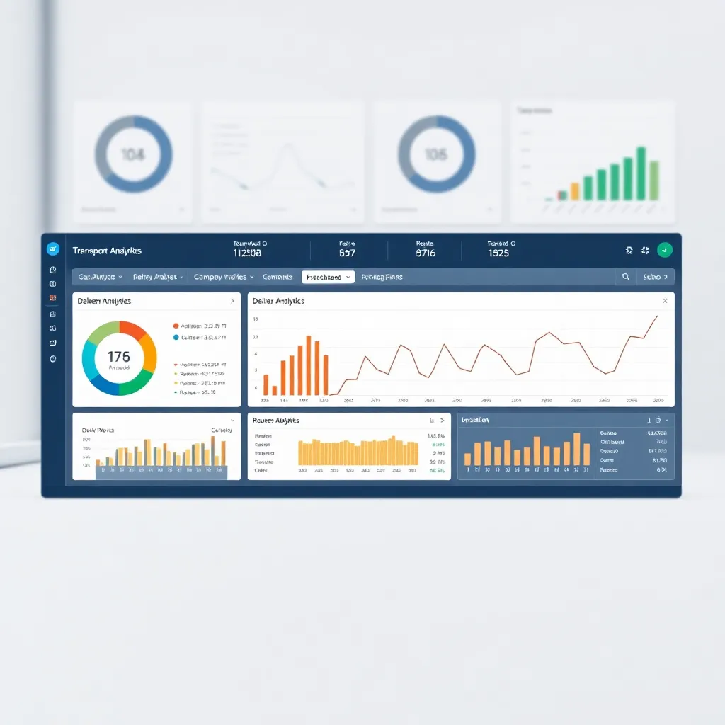 Dashboard met transportanalyses en leveringsstatistieken