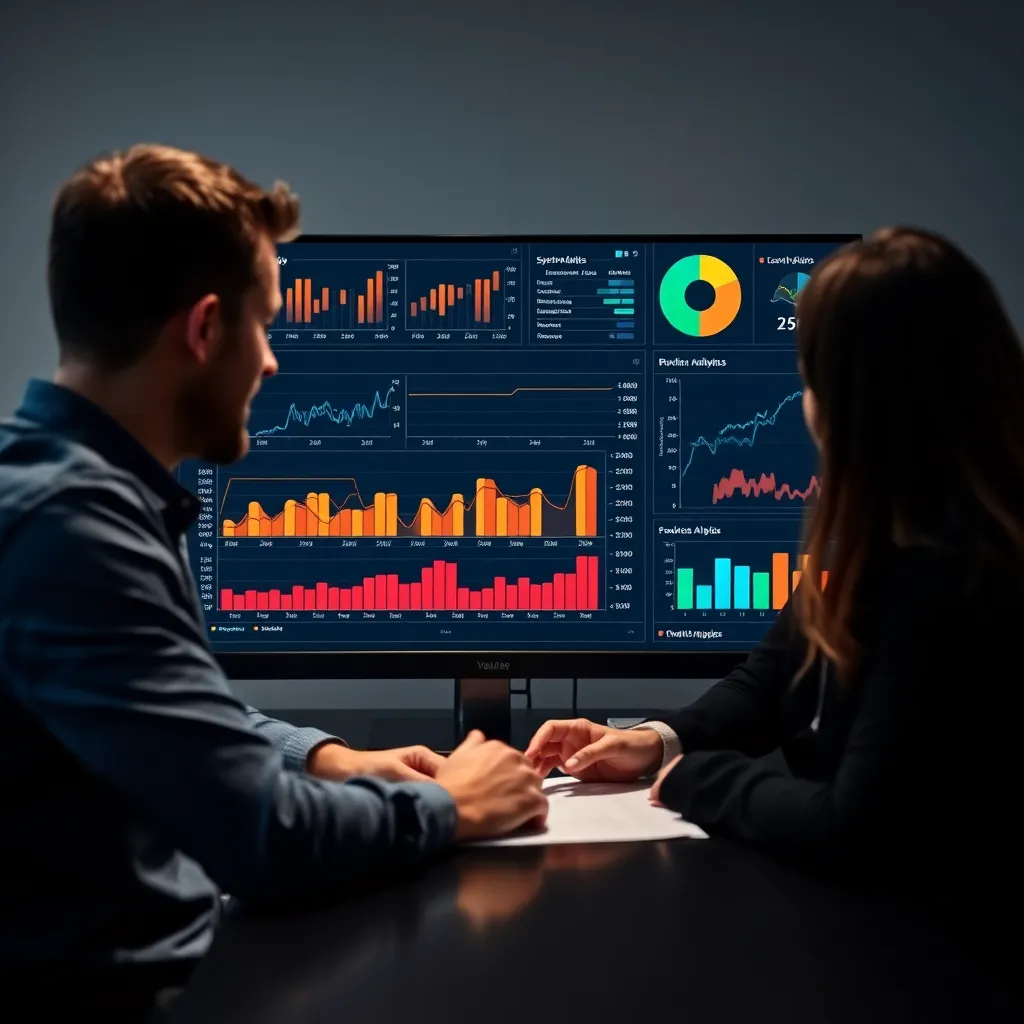 Datavisualisatie van voorspellende analyses met grafieken en dashboards