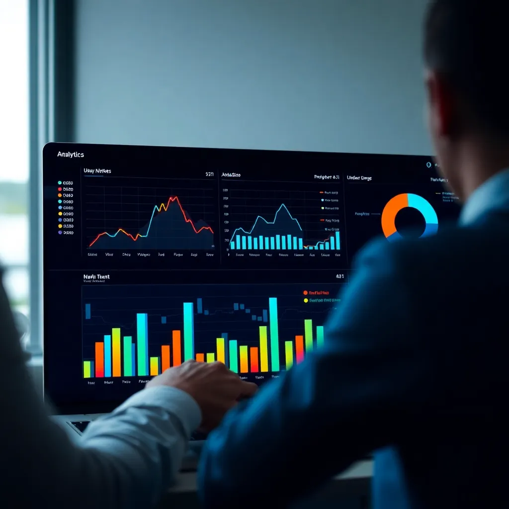 Datavisualisatie dashboard met Nederlandse markttrends en grafieken